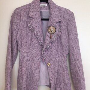 Storets lavender tweed jacket